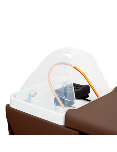 Headspa Ultra Maldives Brown: Cama de spa capilar japonesa con hidroterapia y vapor