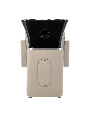 Bac à Shampoing Bellagio-Z Gris Beige – Bac de Lavage Coiffure Professionnel 