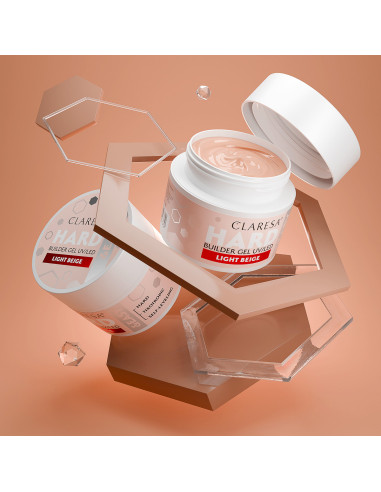 Claresa Hard&easy jasnobeżowy żel budujący 45g