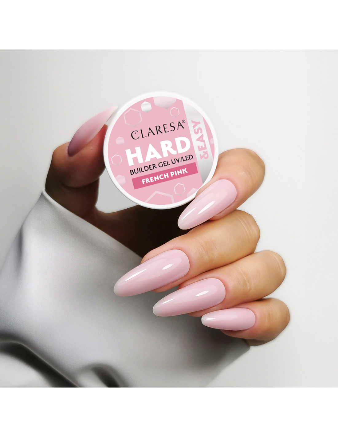 Claresa Hard&easy Franse roze builder gel 45 g