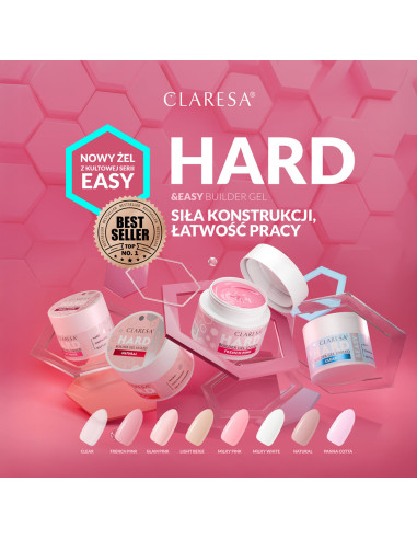 Claresa Hard&Easy Transparante Builder Gel 45 g