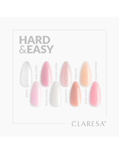 Claresa Hard&Easy Transparentny żel budujący 12 g