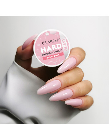 Gel constructeur Claresa Hard&easy, rose laiteux, 45g