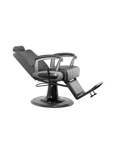 CREST Volledig Zwarte Fotel barberski – Premium Comfort | GoldBeauté