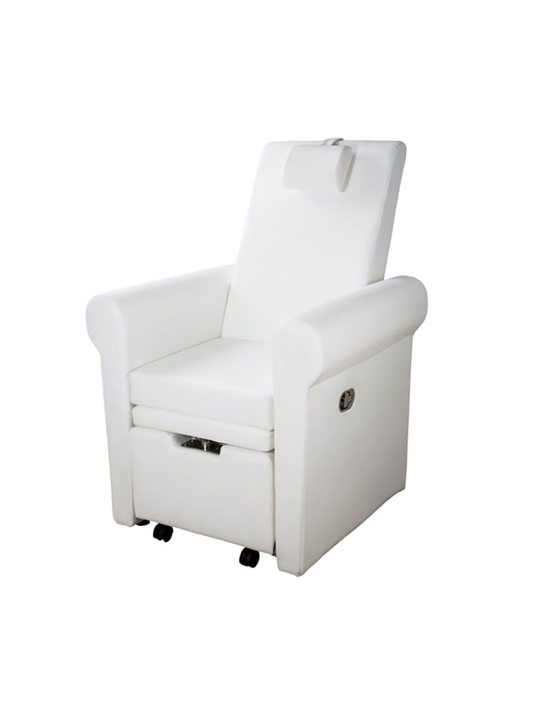 Sillón de pedicura reclinable profesional de lujo Pedispa blanco