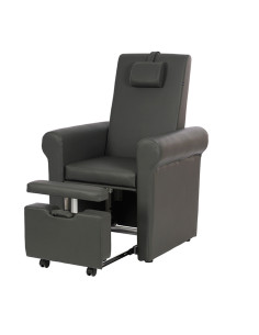 Pedispa Luxe Black – Poltrona pedicure reclinabile professionale