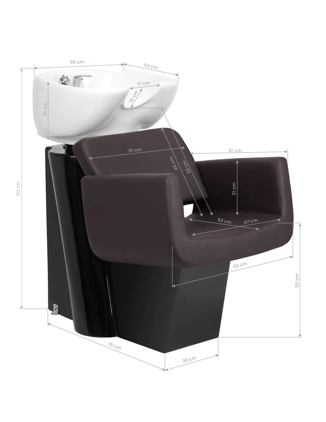 SHAMPOING BAC A HELSINKI MARRON