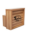 Bancone reception da barbiere 120 cm in legno | Stile barbiere
