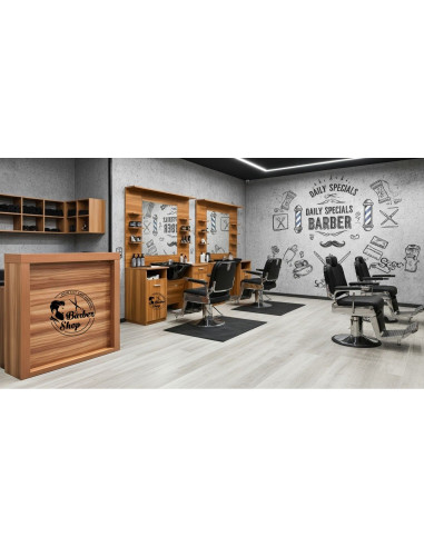 Recepcja do salonu fryzjerskiego 120 cm, drewniana | Styl salonu fryzjerskiego