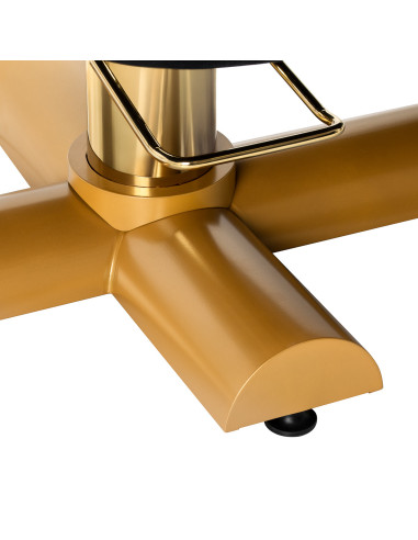 Lit Extension de Cils LORA – Table Esthétique Hydraulique Noir & Or 