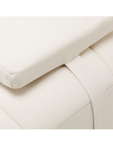 Lïna Eyelash Extension Bed – White & Gold Velvet Beauty Table