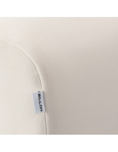 Lit Extension de Cils Lïna – Table Esthétique Velours Blanc & Or 