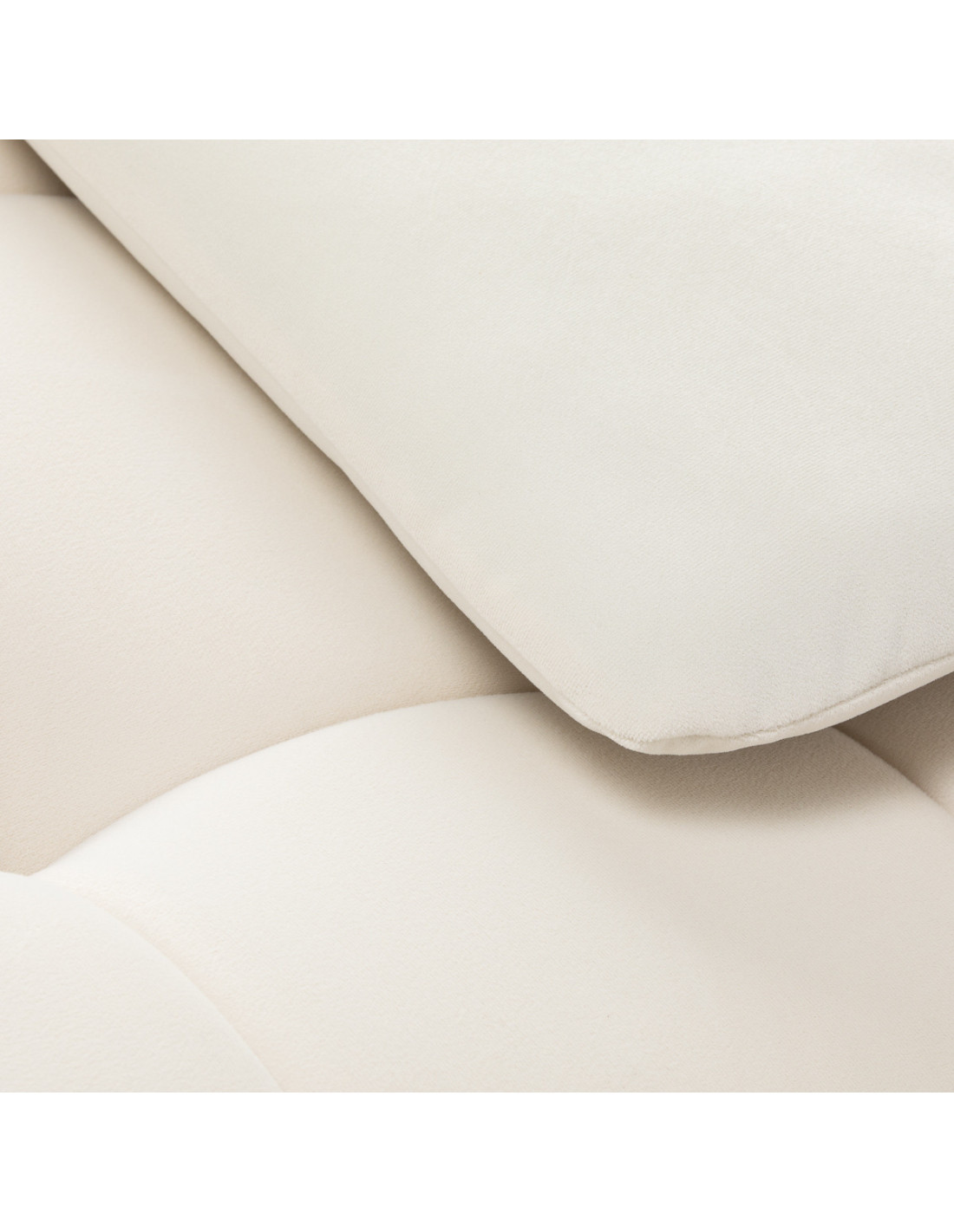 Maca para Extensão de Cílios Lïna – Mesa de Beleza em Veludo Branco e Dourado