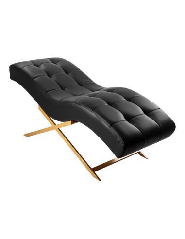 Lïna Eyelash Extension Bed – Black & Gold Velvet Beauty Table