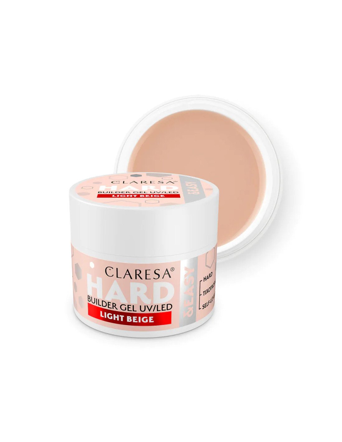 Gel Construtor Claresa Hard&Easy, Bege Claro, 12g
