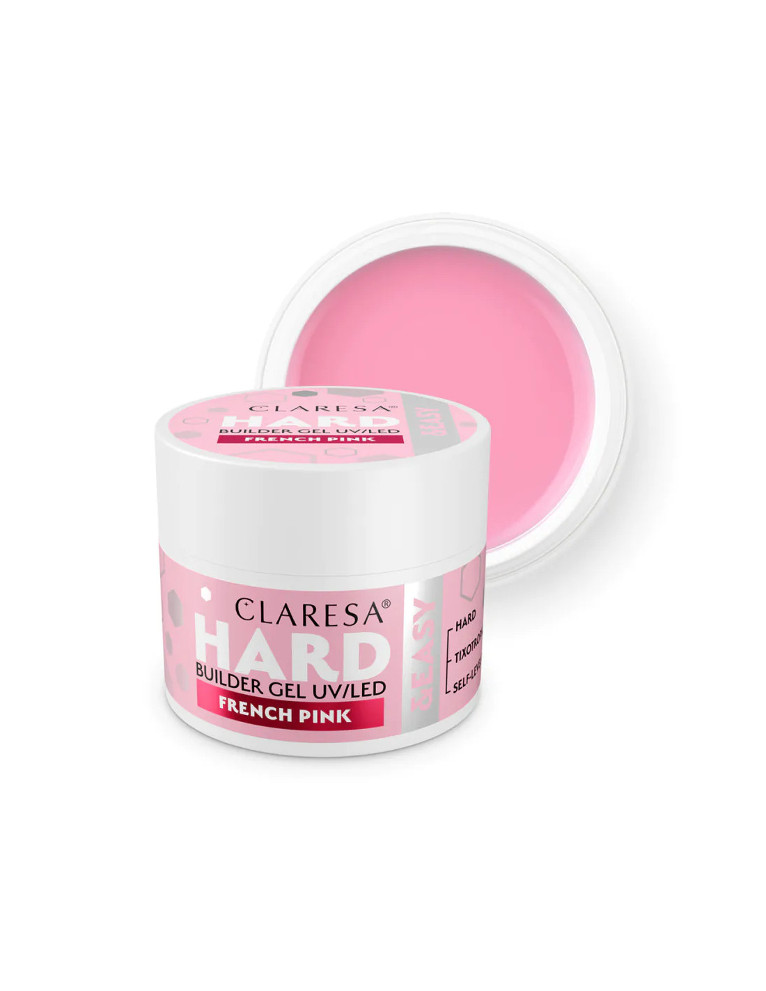Claresa Hard&Easy Builder Gel, French Rose, 12 g