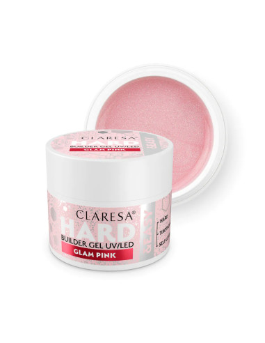 Gel constructeur Claresa Hard&easy glam rose 12g