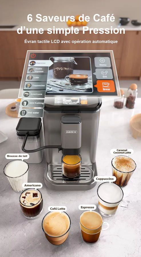 HiBREW H16 Coffee Machine Technical Details - 1.5L Tank and PID Temperature Control