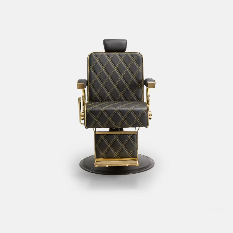 Poltrona Maximus Black Gold - Vista frontal