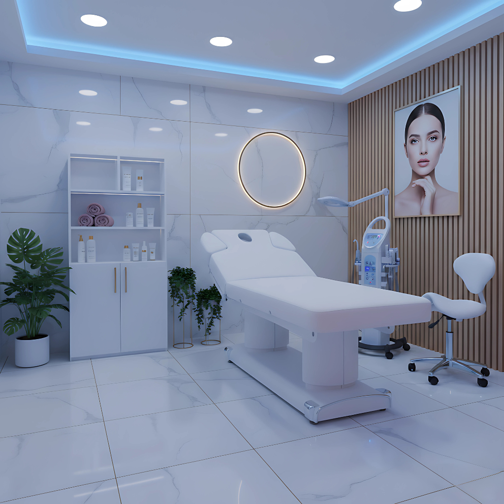 Camilla de spa eléctrica Qaus blanco cálido, cama de masaje profesional con ajustes motorizados, colchón ergonómico de espuma de alta densidad, tapizado blanco elegante y de fácil limpieza, estructura robusta y moderna, ideal para salones de belleza, centros de estética, spas y prácticas de bienestar, que ofrece un confort óptimo, diseño refinado y tecnología avanzada para tratamientos relajantes, masajes, tratamientos faciales y corporales.