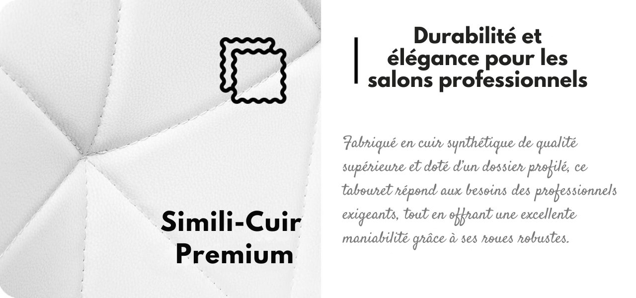 Elegancia White Cosmetic Stool