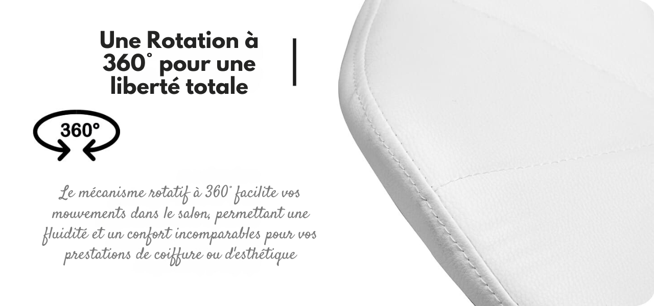 Elegancia White Cosmetic Stool