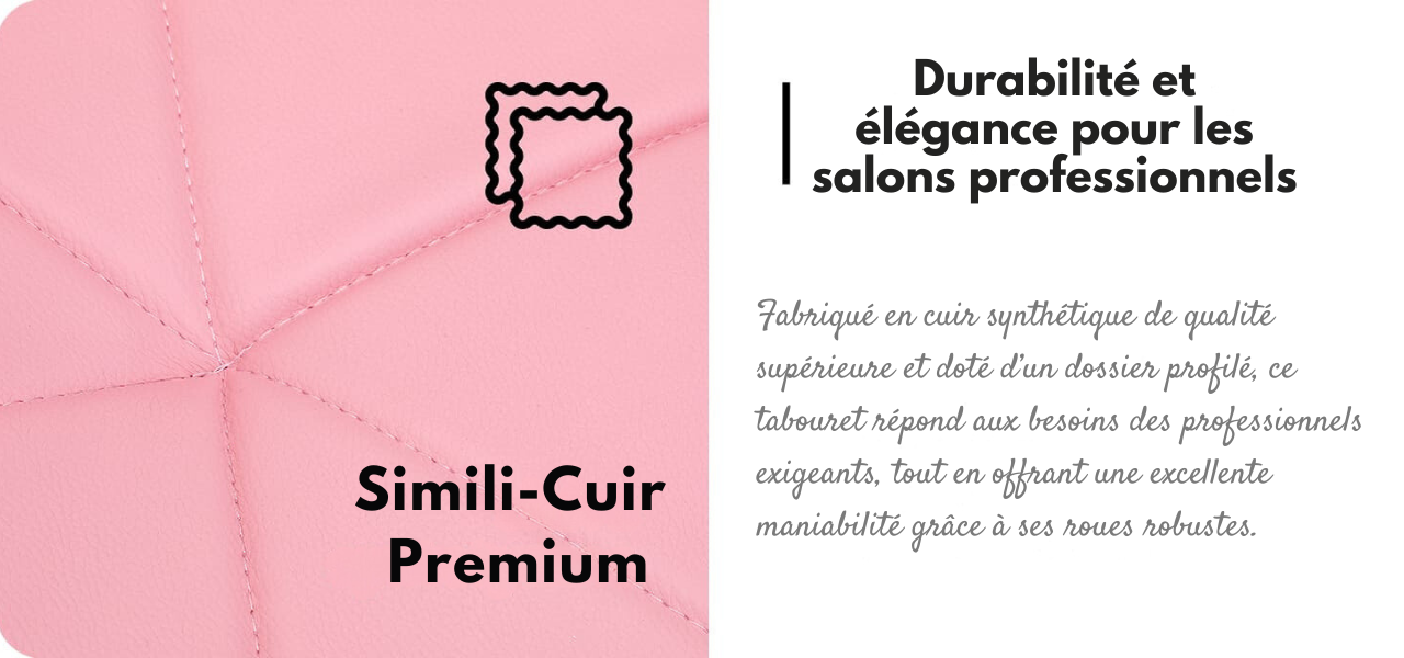 Elegancia Pink Cosmetic Stool
