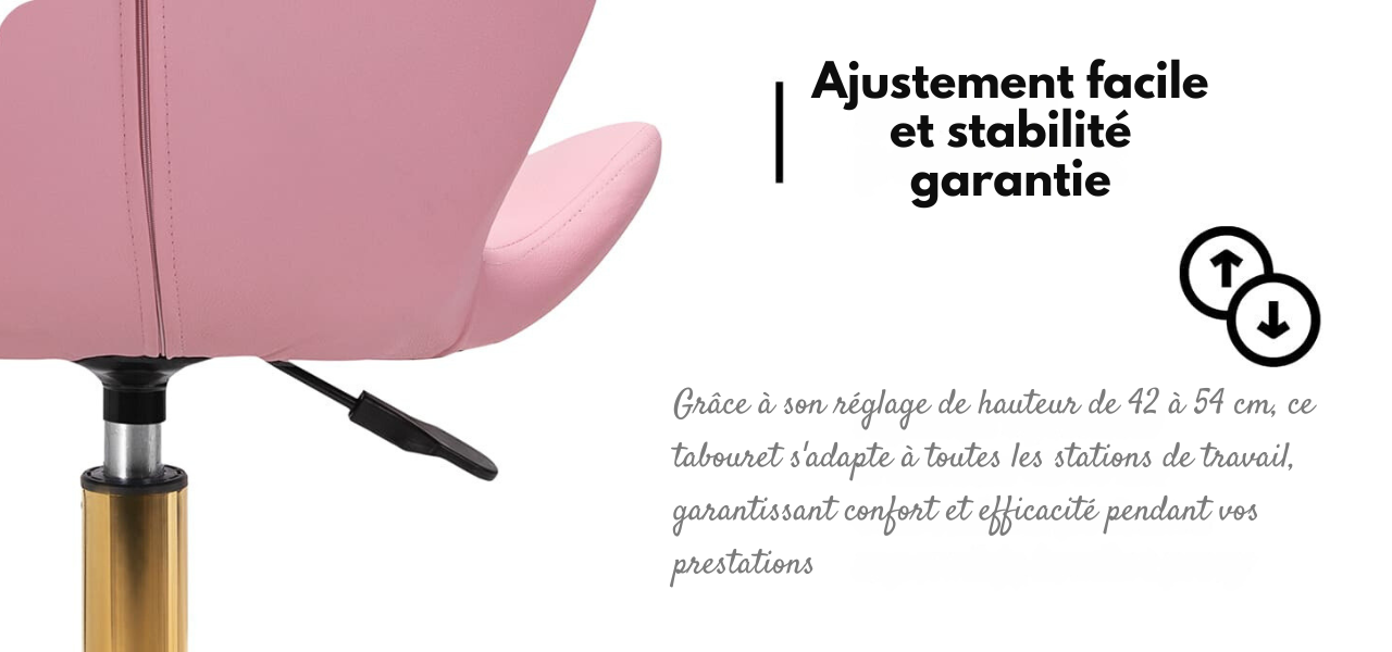 Elegancia Rose Gold Cosmetic Stool