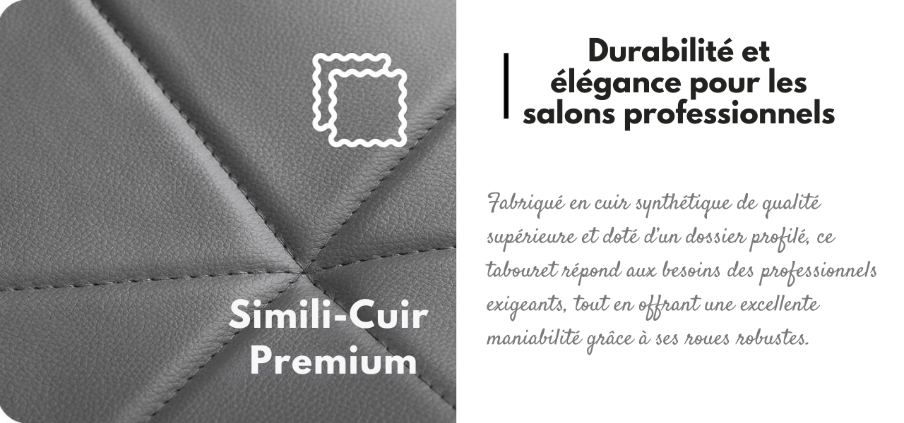 Elegancia grey cosmetic stool with chrome base