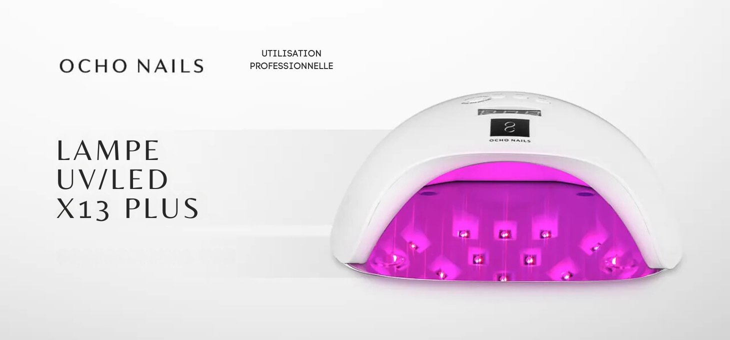 OCHO NAILS X13 Plus 65W White LED UV Lamp with Mirror Base