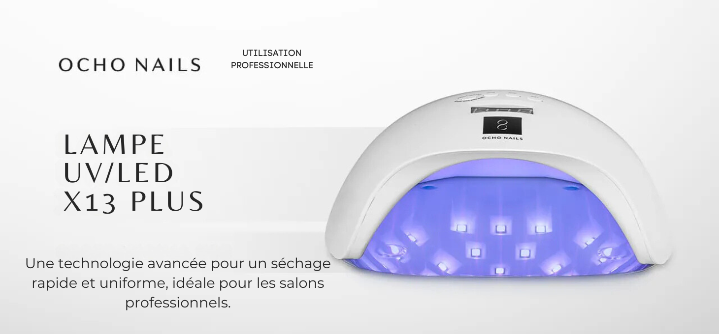 OCHO NAILS X13 65W White LED Lamp with Mirror Back