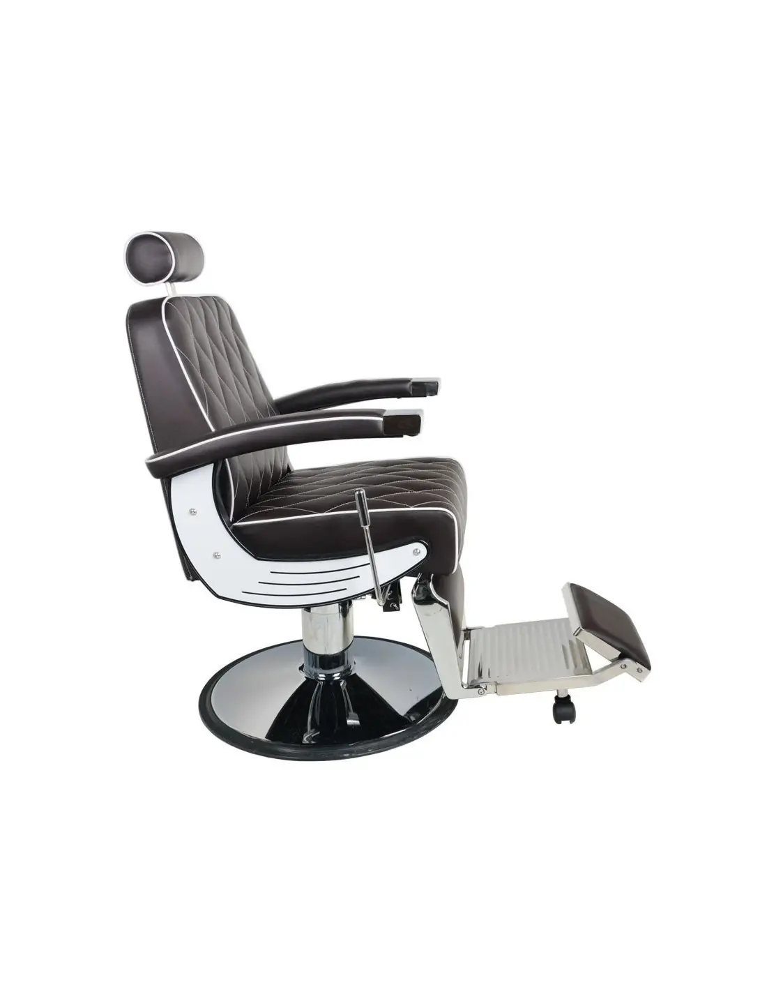 Imperial Brown Barberstuhl – Vintage-Stil & professionelle Ergonomie 