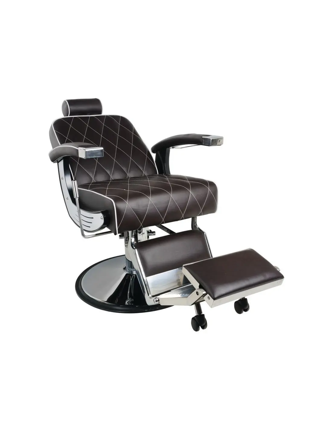 Imperial Brown Barberstuhl – Vintage-Stil & professionelle Ergonomie 
