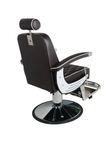 Imperial Brown Barberstuhl – Vintage-Stil & professionelle Ergonomie 