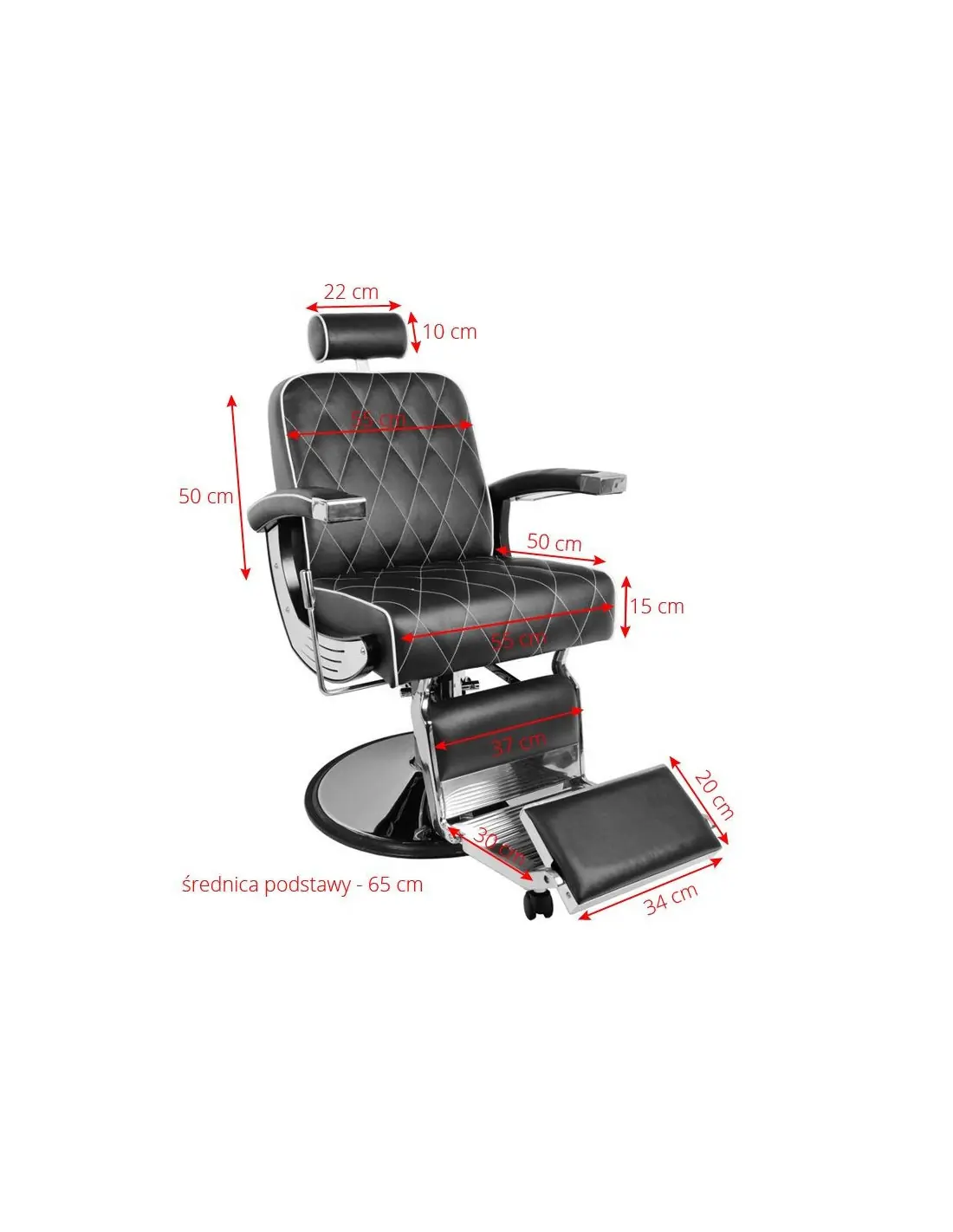 Imperial Brown Barberstuhl – Vintage-Stil & professionelle Ergonomie 
