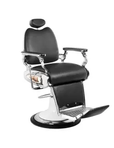 Cadeira de barbeiro StreetTorque BLACK – Visual motociclista e conforto profissional