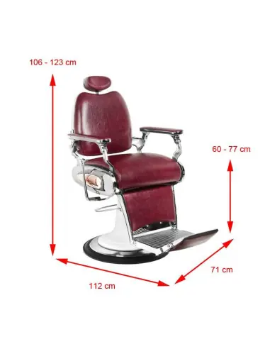 StreetTorque BORDEAUX Barberstuhl – Individuelle Viril & Professionelle Ergonomie 