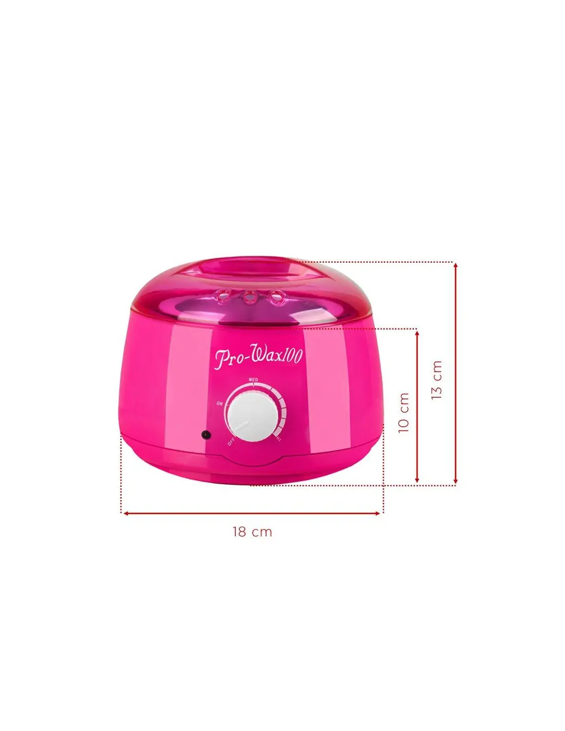 Calentador de cera Pro 400 ml 100w rosa 