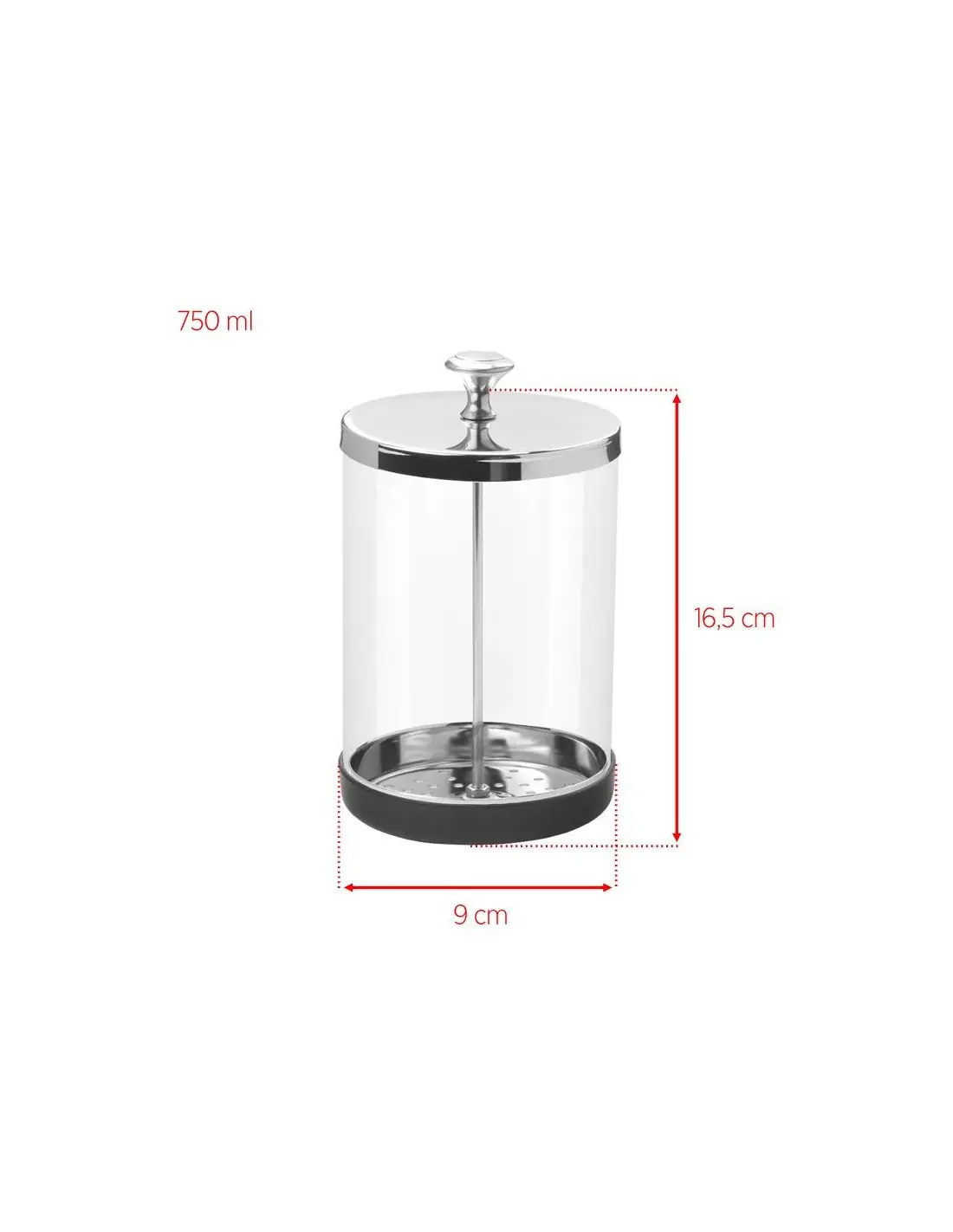 Sterylizator UV 122559 POJEMNIK SZKLANY 750 ML DO DEZYNFEKCJI NARZĘDZI