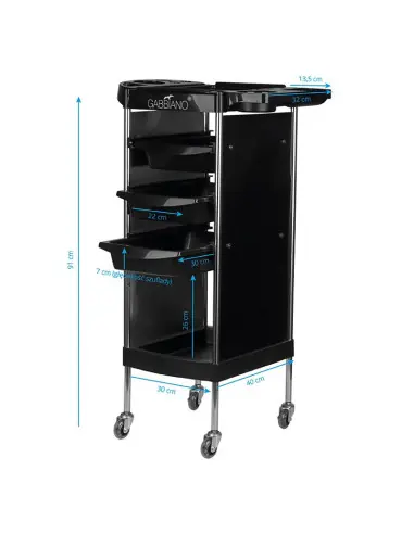 Carrello da parrucchiere per colorare e conservare-125869 