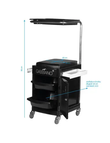 Associate Article 125887 POMOCNIK - TABORET DO PEDICURE 23 PLUS CZARNY