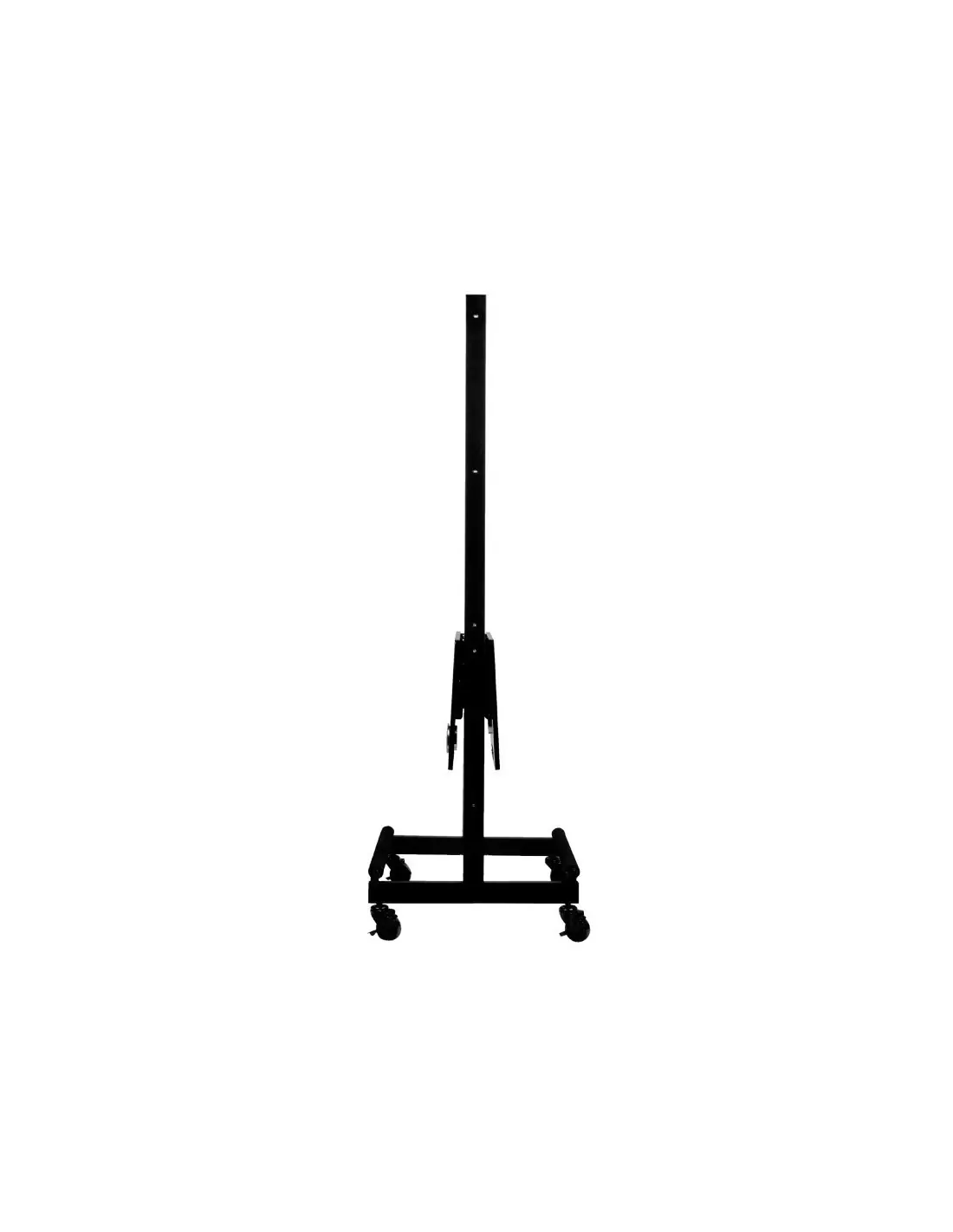 Consolle da parrucchiere mobile bifacciale nera 
