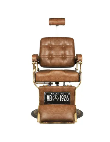 Poltrona da barbiere BOSS Cuoio Antico – Pelle antica e eleganza vintage