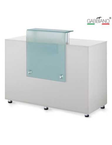 White ADA reception desk counter
