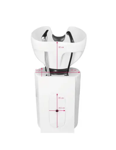 Grey porto shampoo basin