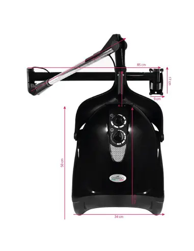 Haartrockner am Arm dx-w SCHWARZ