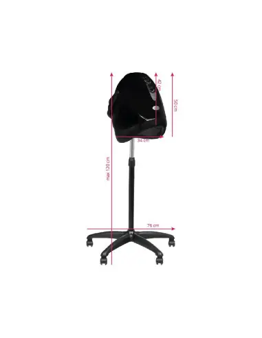 Haartrockner am Arm dx-w schwarz