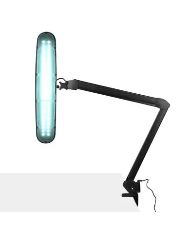 Elegante LED-Werkstattleuchte 801-TL mit Klemme zur Regulierung der Intensität und Farbe des Schwarzlichts