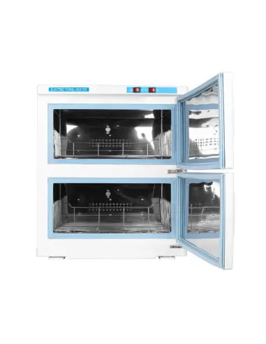 Handtuchwärmer mit UV-C-Sterilisator 32 L doppelt weiß