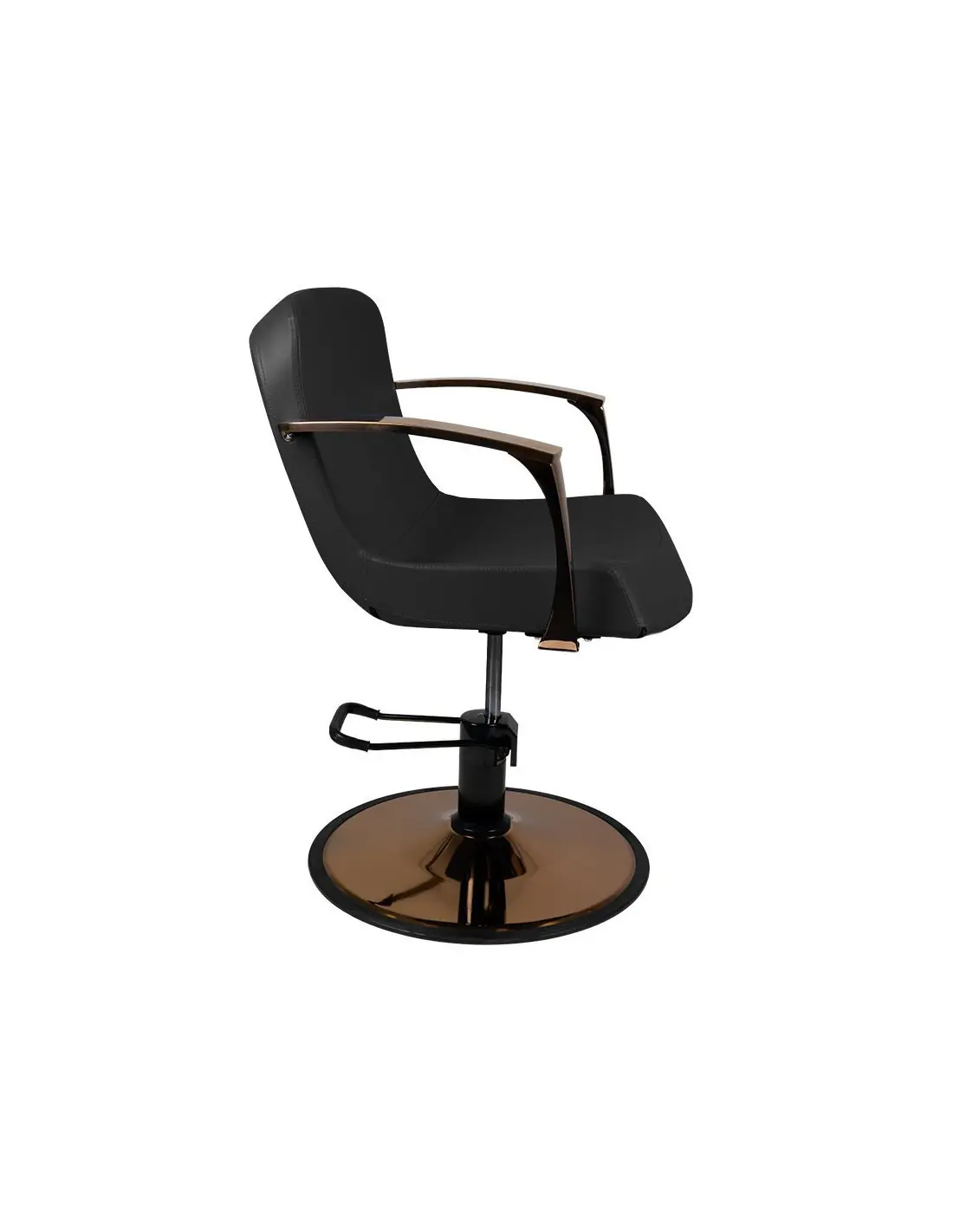 Bolonia black copper hairdressing chair {attributes}